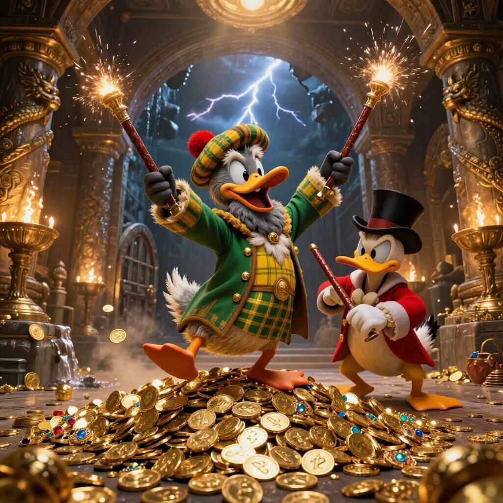 Flintheart Glomgold Triumphs Over Scrooge McDuck in Treasure...