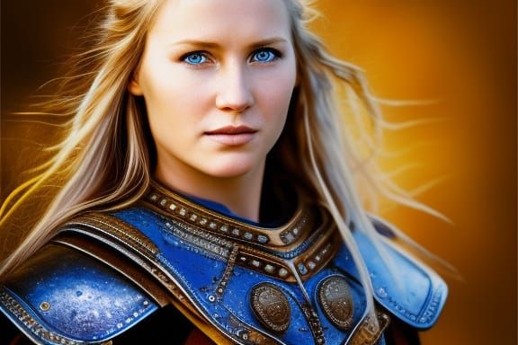 Eowyn the Shieldmaiden: Vivid Portrait in Studio Lighting