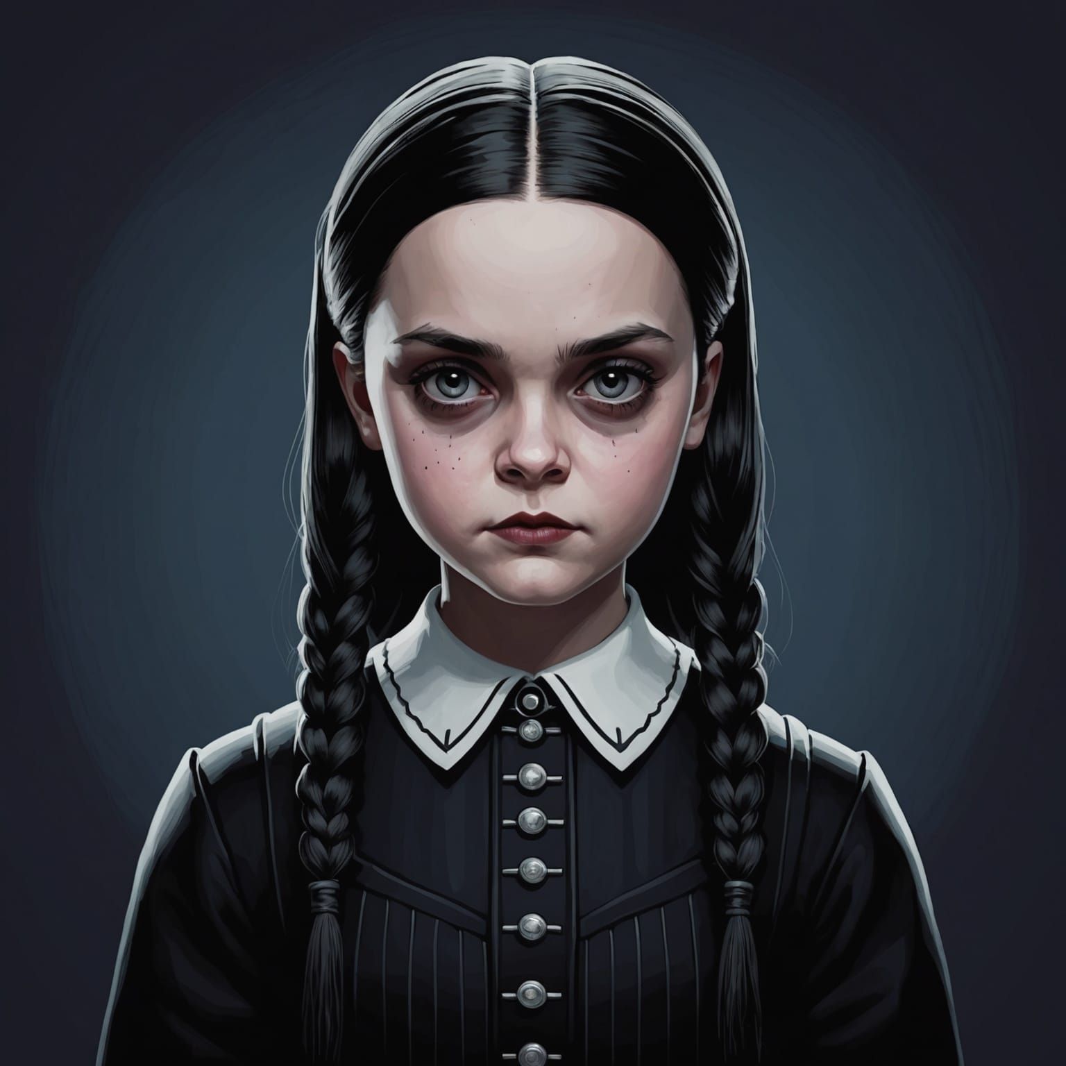 Creepy Wednesday Addams: A Dark Rendition