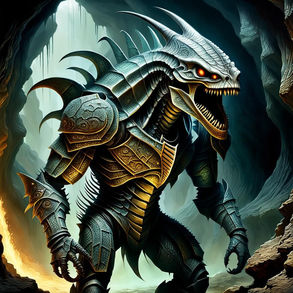 Insect-like alien warrior