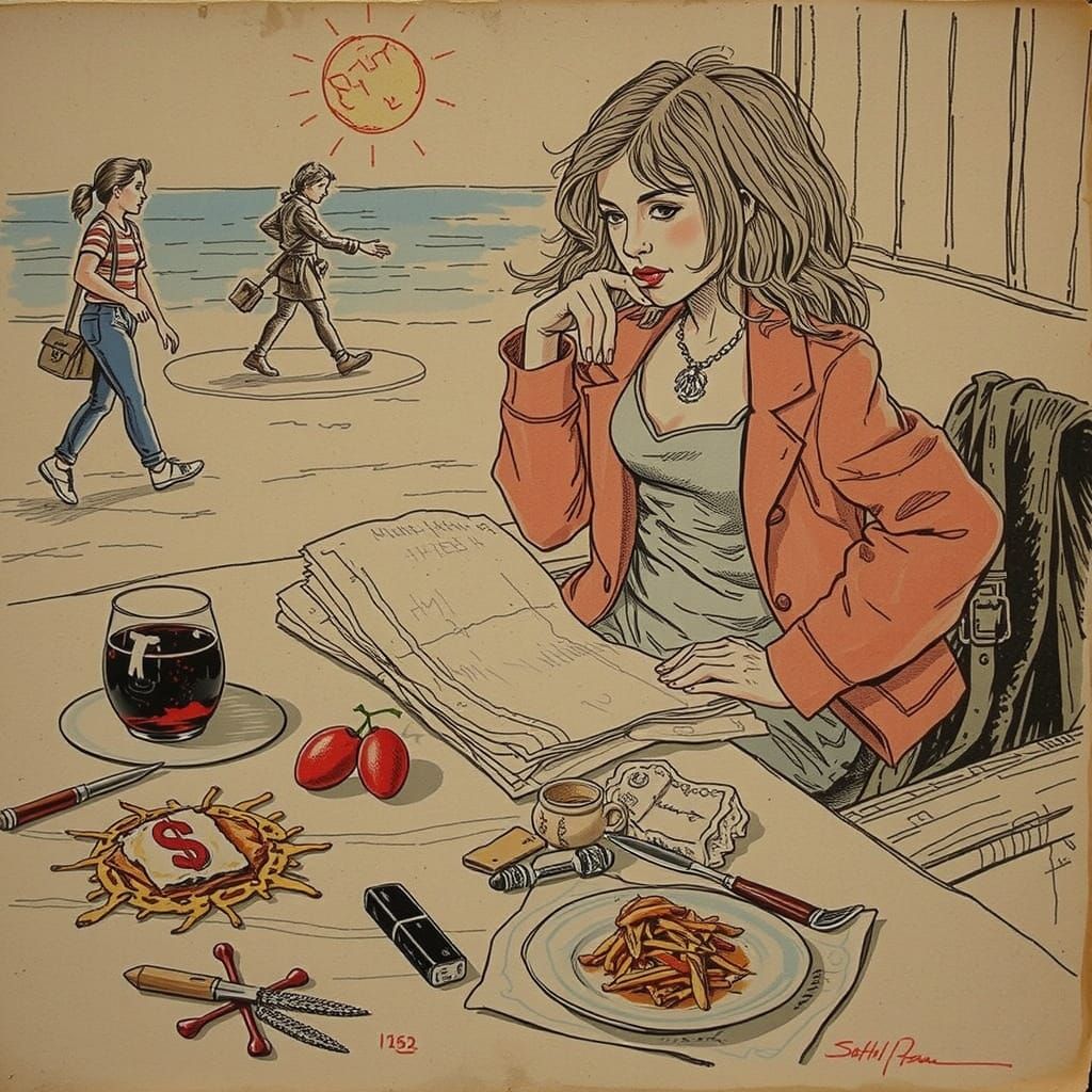 Etched Sketch of a Sketched Etching