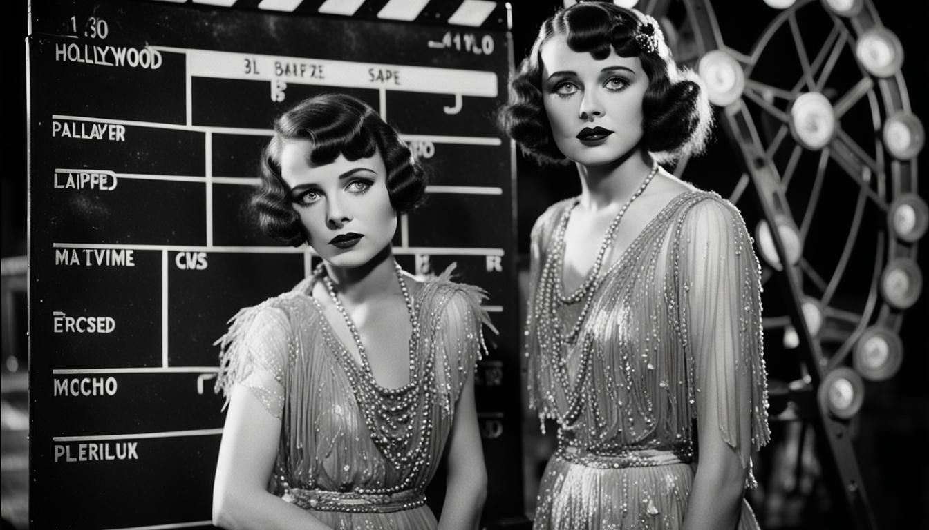 1920s Hollywood Starlet Screen Test in Black and White