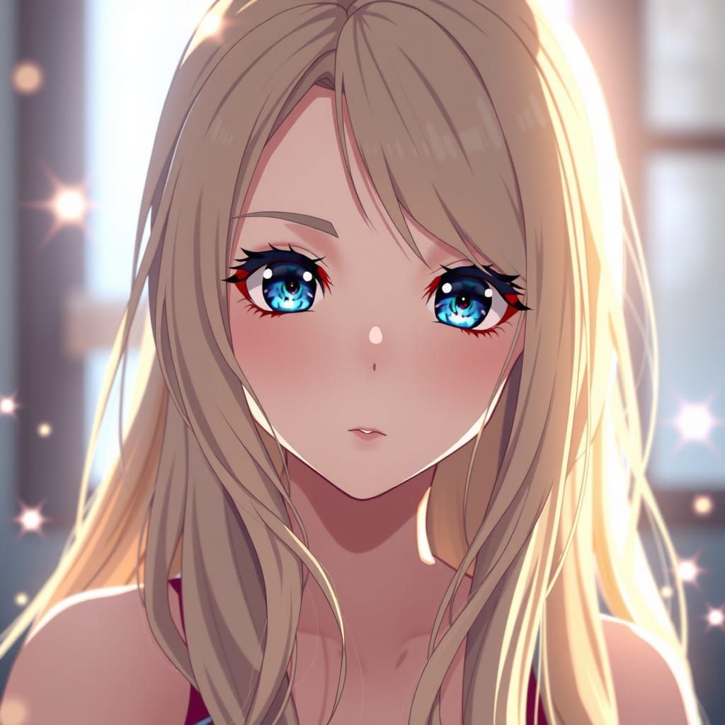 Breathtaking Anime Goddess with Radiant Aura