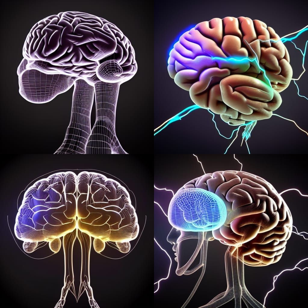 Electric Brain with Legs in Unreal Engine 5