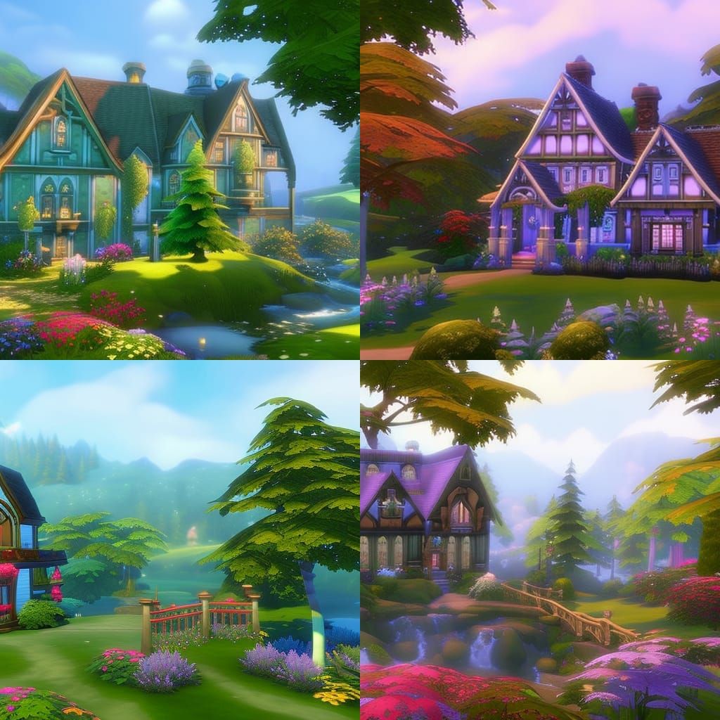 Glimmerbrook Family Home in Ethereal Fantasy Style