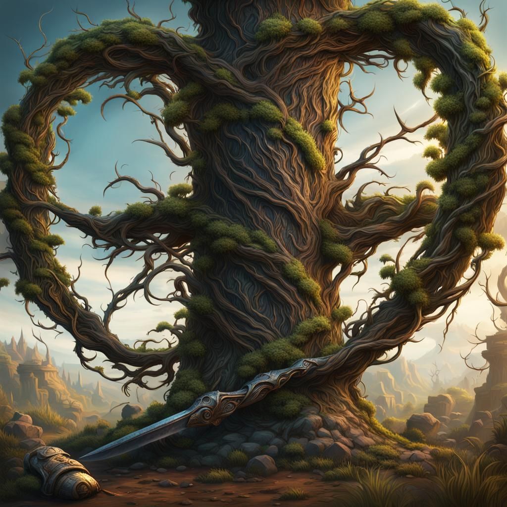 Fantastical Dagger of Vines and Thorns