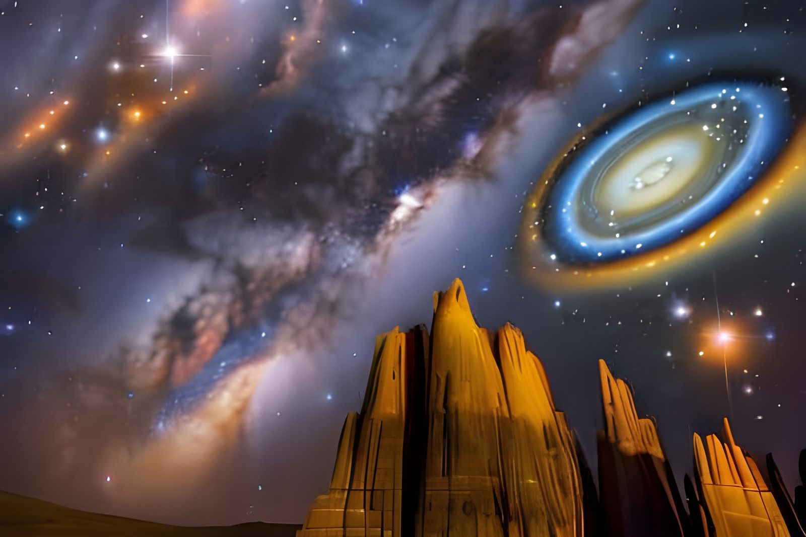 Radiant Stars in a Hyperrealistic Cosmic Display