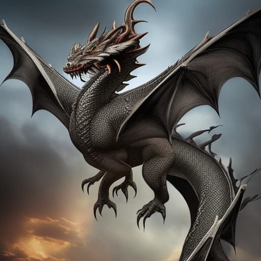 Epic Dragon Emerges from Darkened Hall