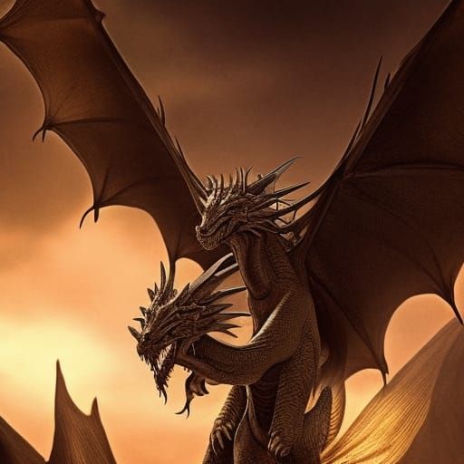 Dragon Emerges: Dramatic Digital Matte Painting