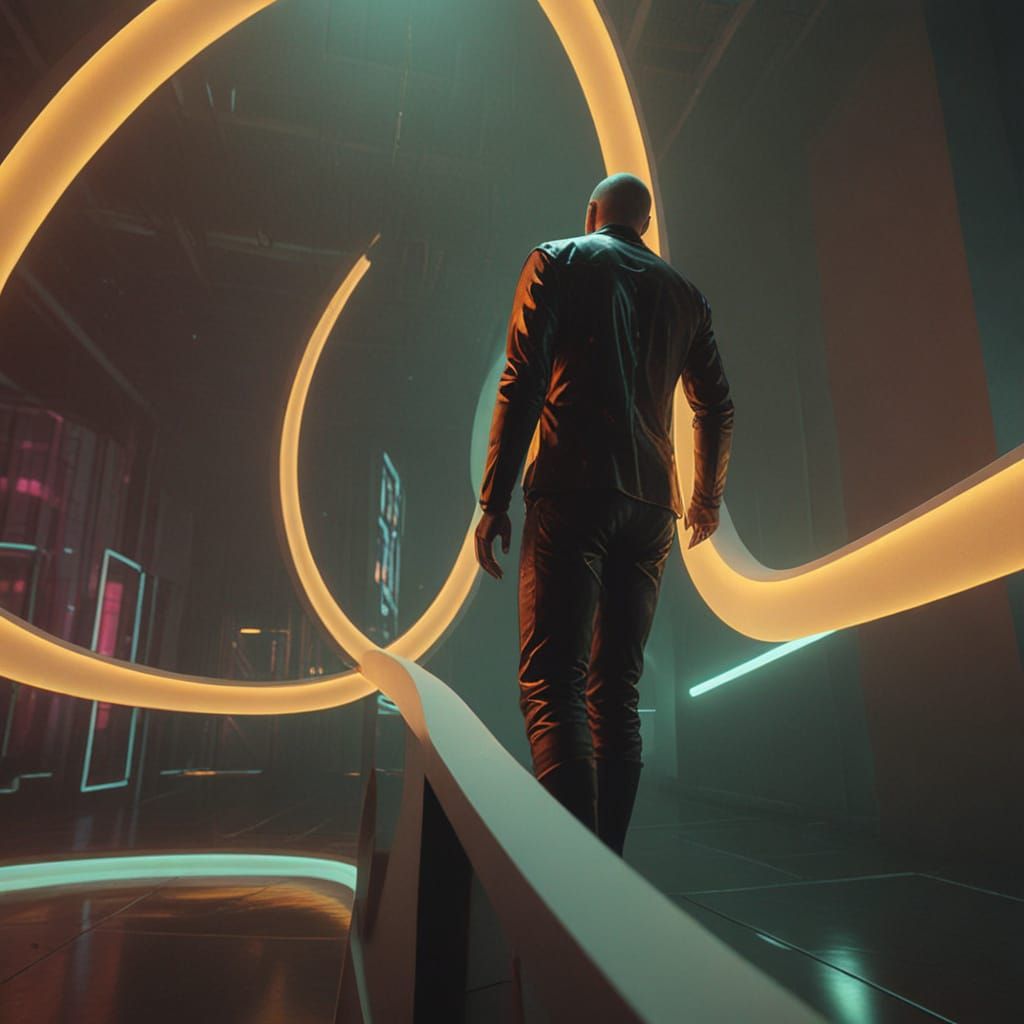 Neon-Lit Plastic Odyssey