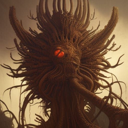 Face Hugger in Baroque Brutalist Style