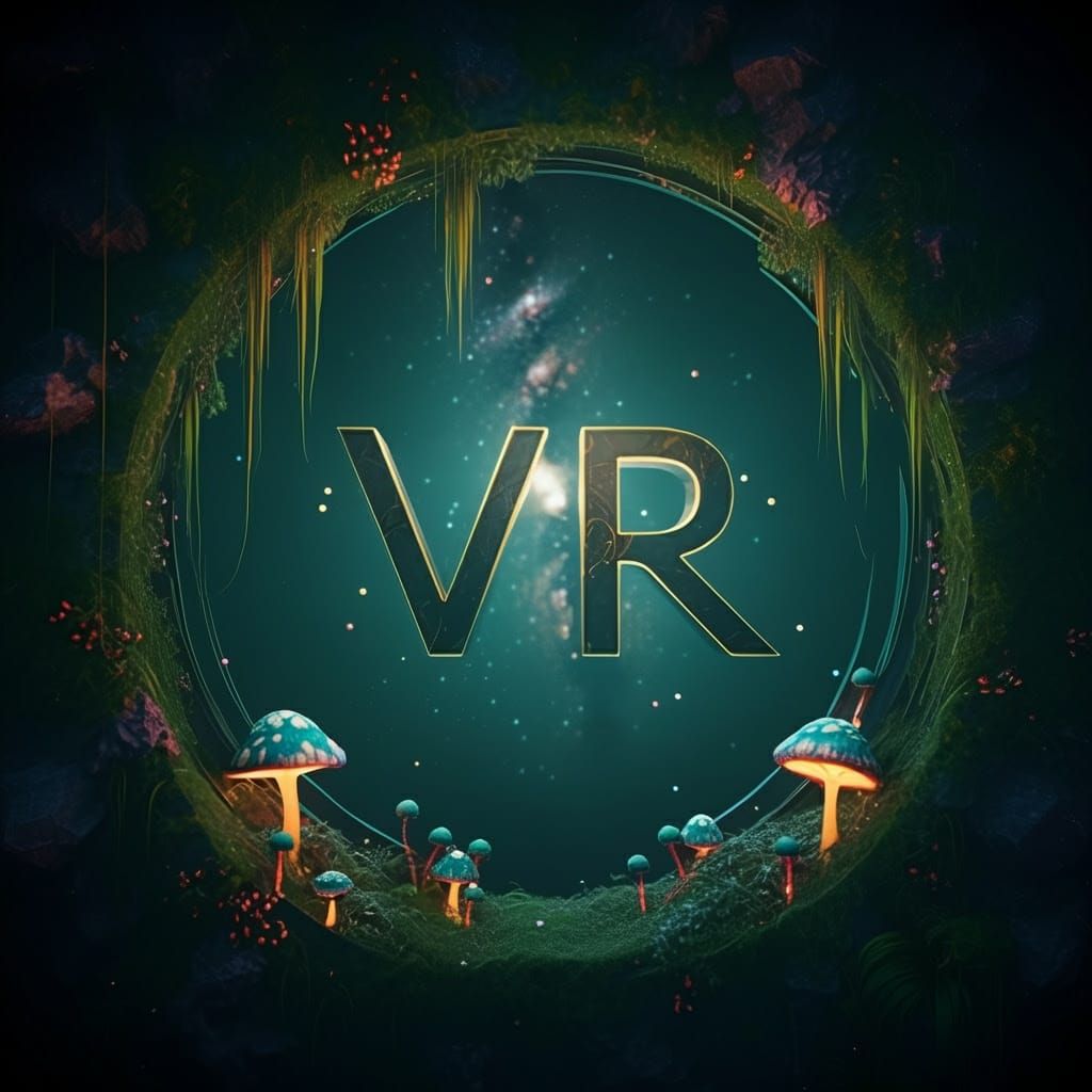 Surreal VR Logo Illuminates Lush, Celestial Realm