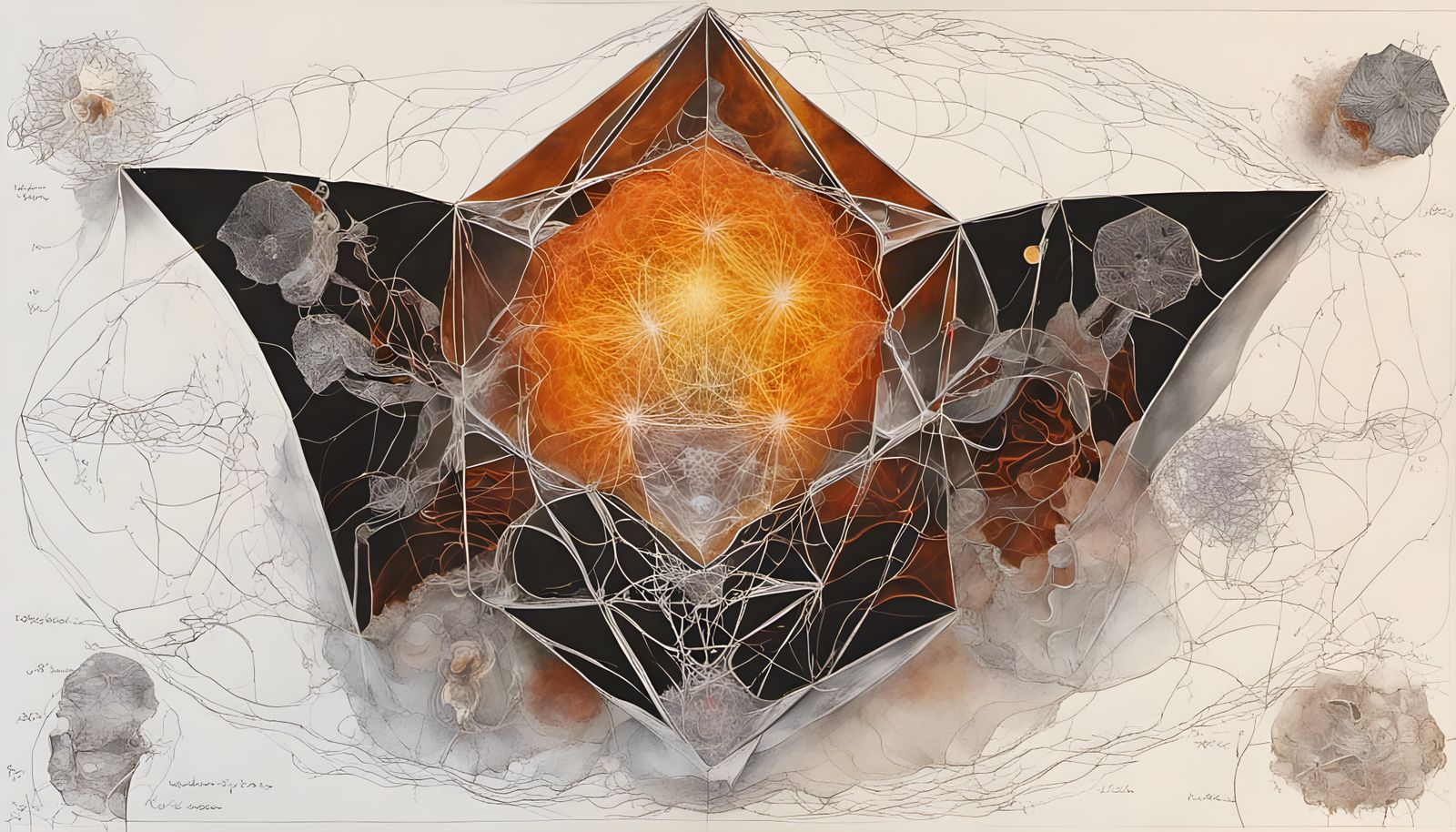 Quantum Zentangle with Fractal Wave Functions