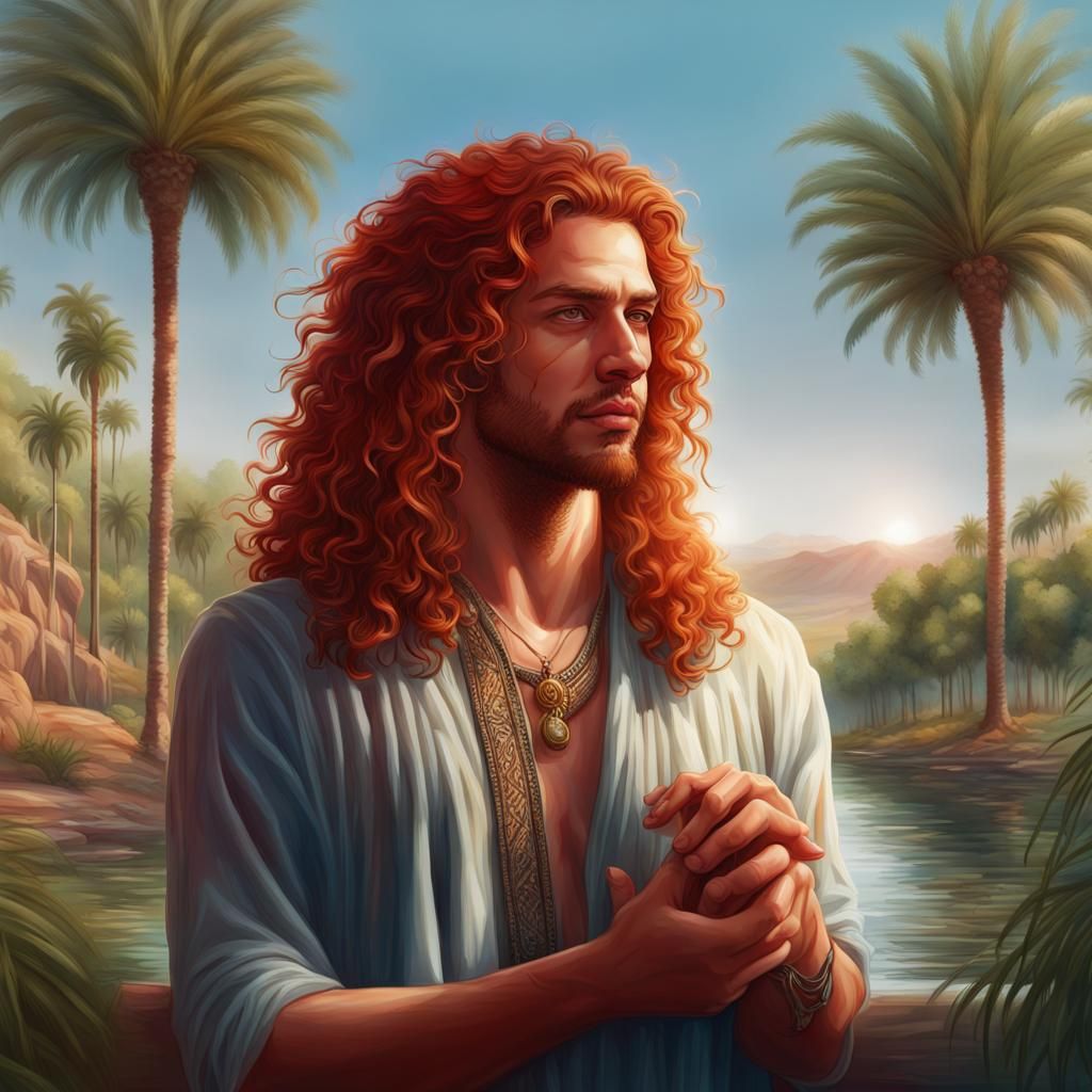 Middle Eastern Man Meets Shepherdess by Mystic River