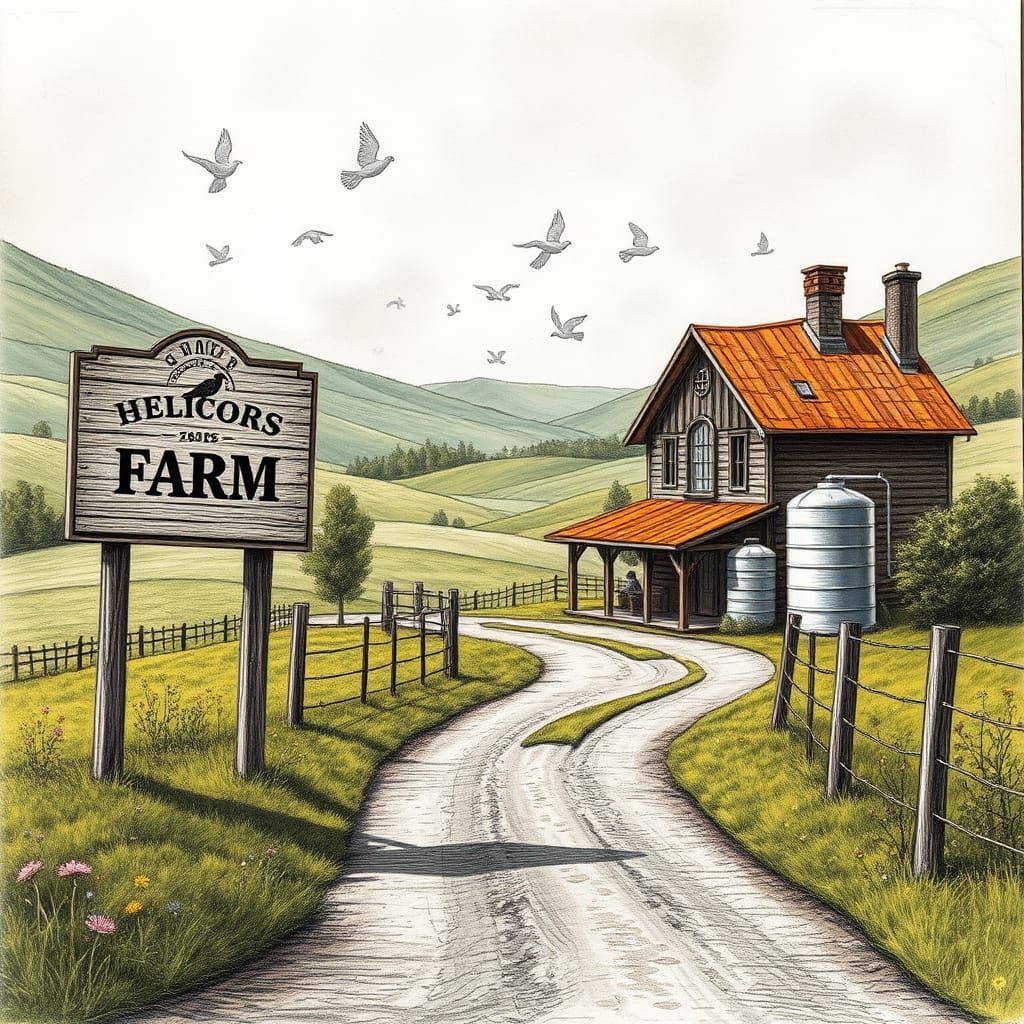 The road ended at an immense estate after passing a billboard with the farm's name and logo. The estate was very old, bu...