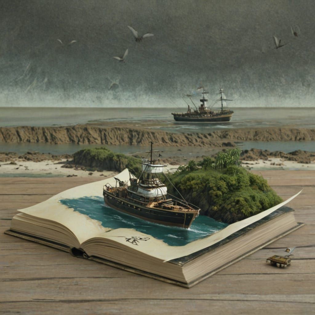 Pirates in a Gritty Coastal Landscape