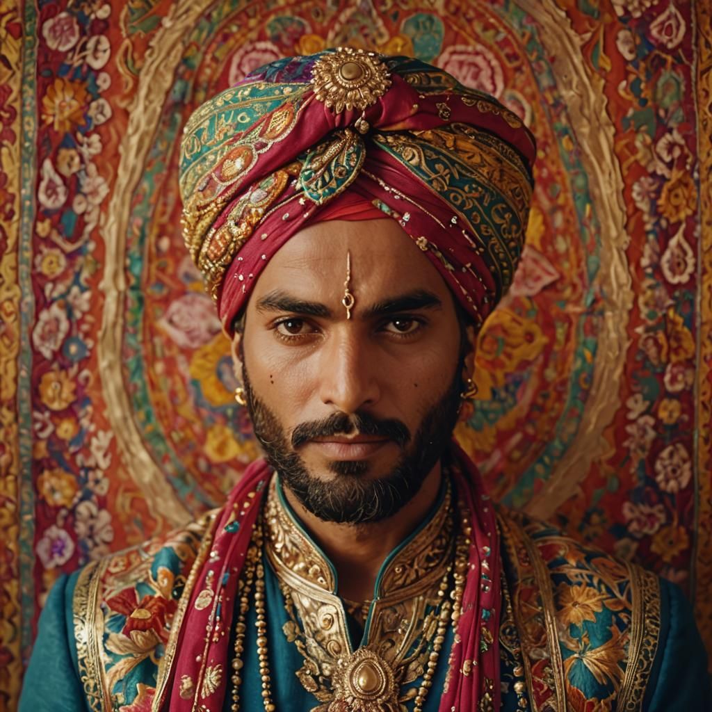 Rajasthani Man in Traditional Attire