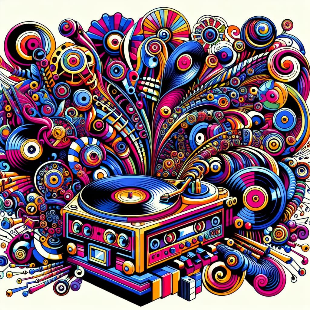 Psychedelic Pop-Art Music Machine
