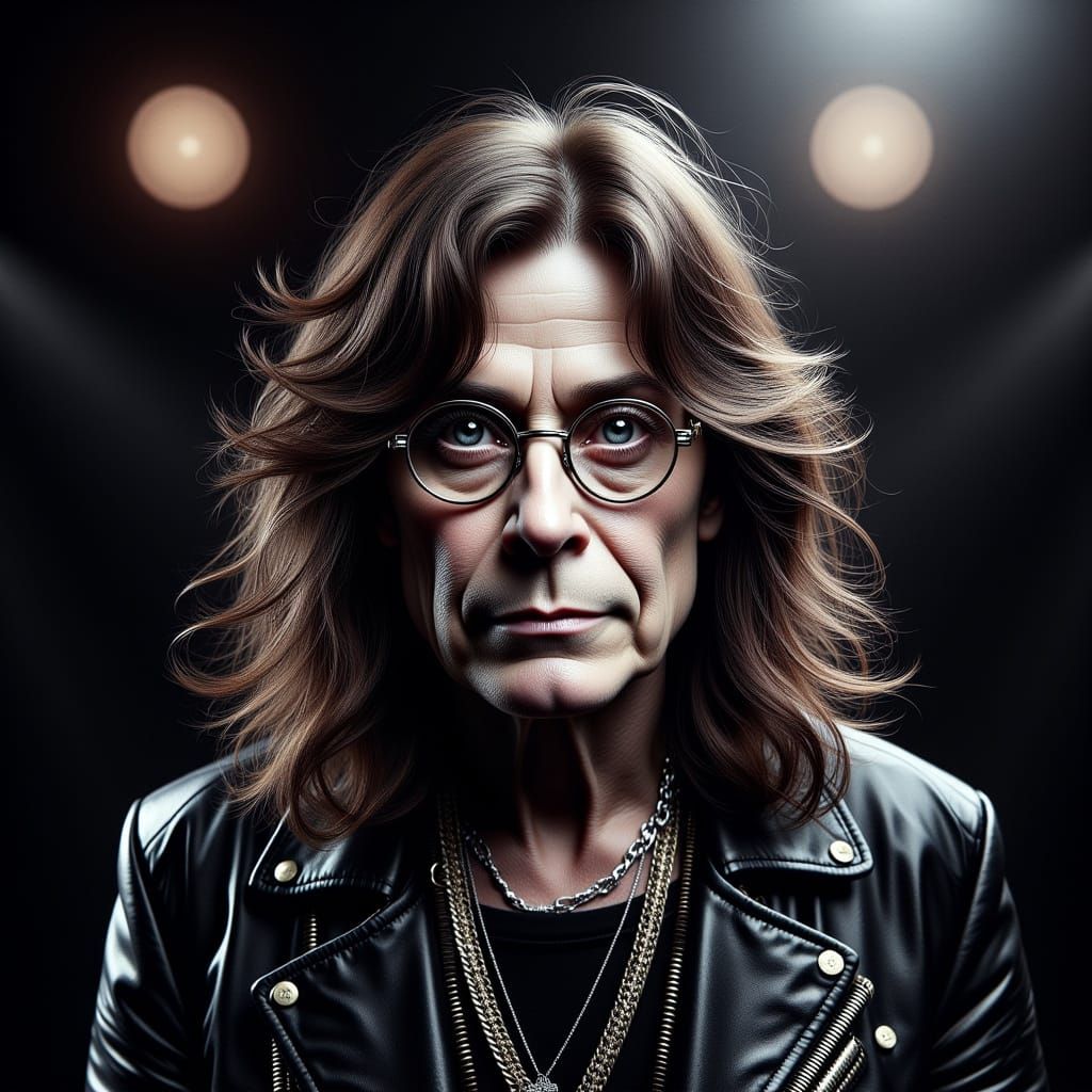 Ozzy Osbourne in Hyperrealistic Detail