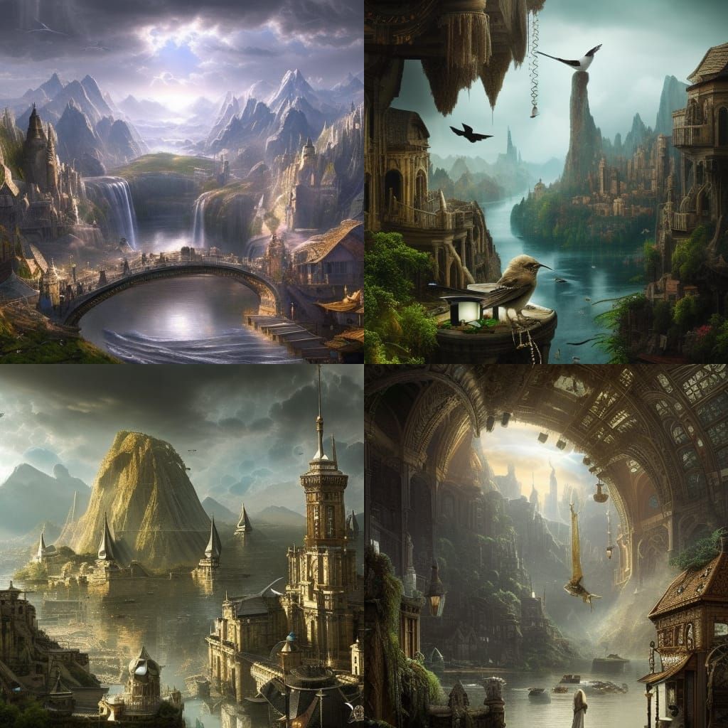 Cinematic Digital Painting of Promised Gifts