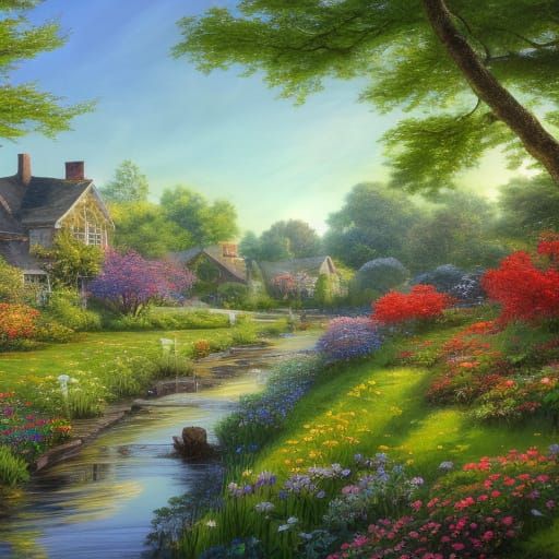 Earth Day Celebration in a Serene Spring Meadow