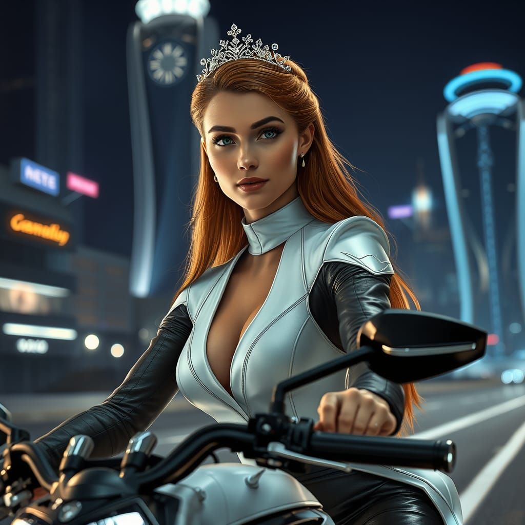 Rousse Princess in Futuristic World