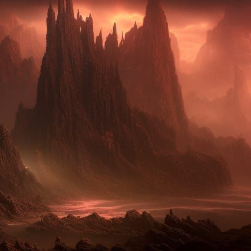 Fantastical Eternal Torture in Detailed Matte Painting