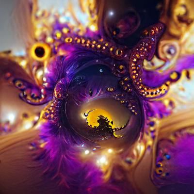 Octopus Galaxy Devouring Suns: A Dark Fantasy Concept