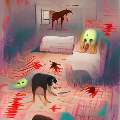 Dog Nightmare Generated by AI