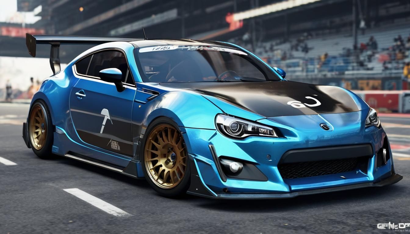 Toyota GT86 Rocket Bunny in 3D Anime Art