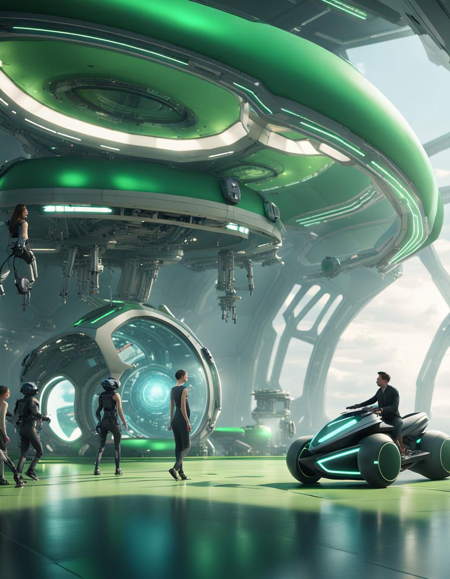 Futuristic Robotics Advancements in a Vibrant Landscape