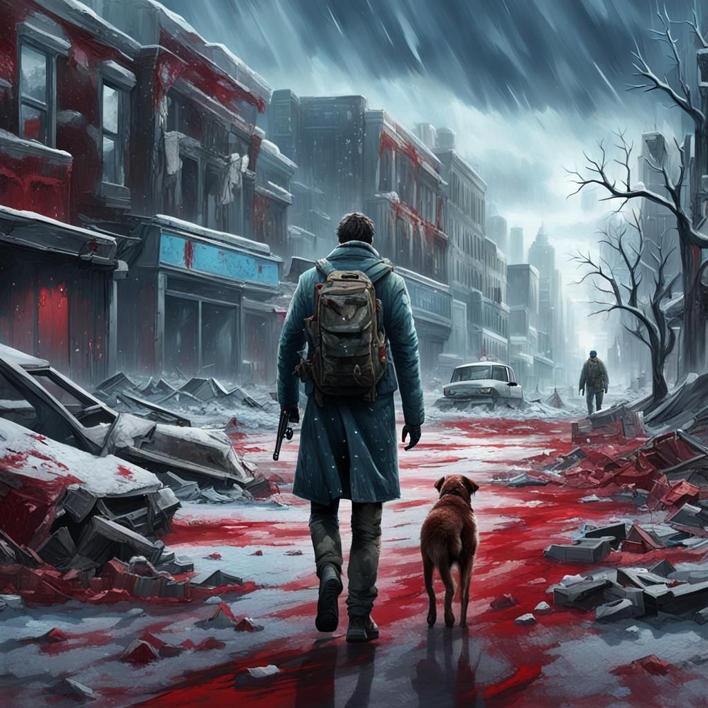 Survivor Walks Through Frostbitten Apocalypse in Bloody Wint...