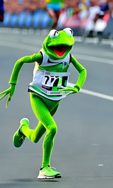 Kermit the Frog Runs a Marathon