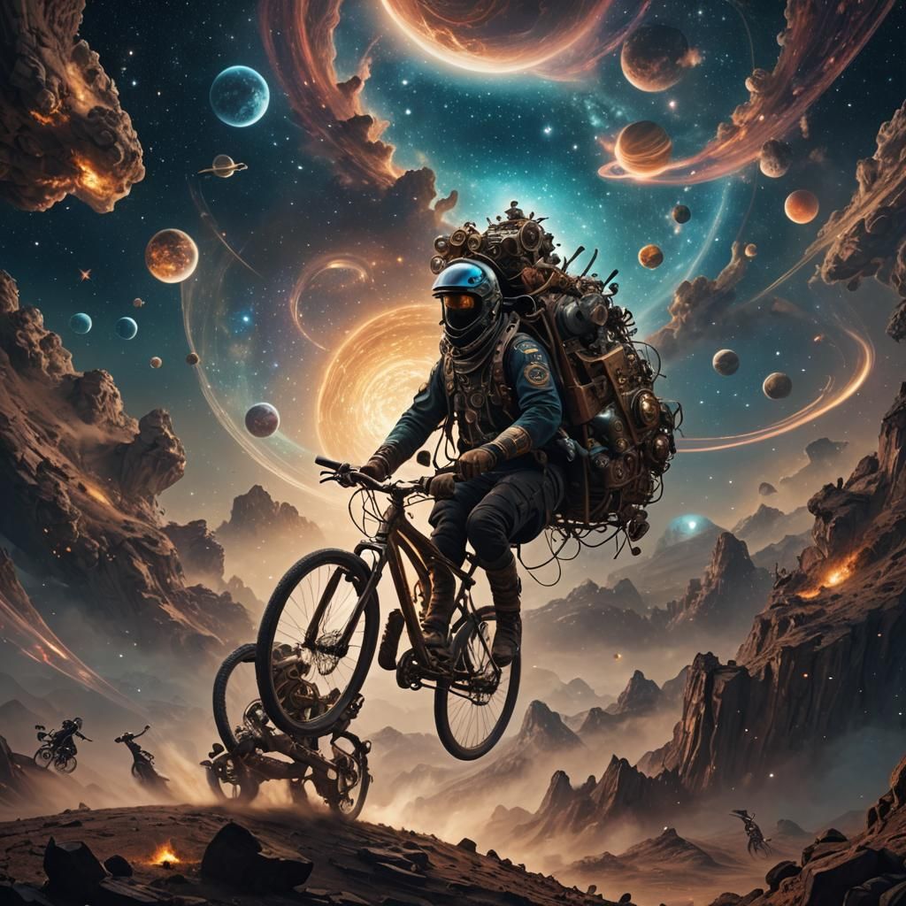 Bicycle God Rides Through the Cosmos