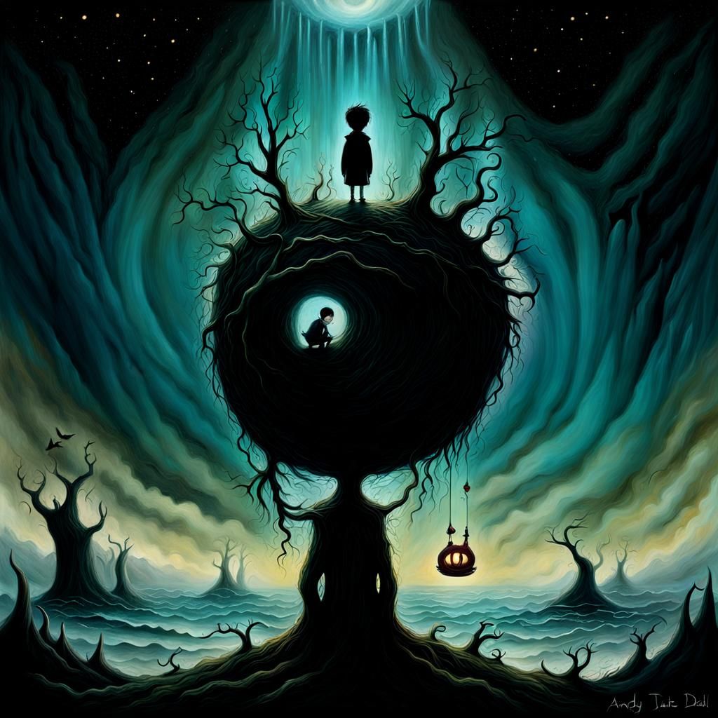 Ethereal Sorrow in Melancholic Impasto