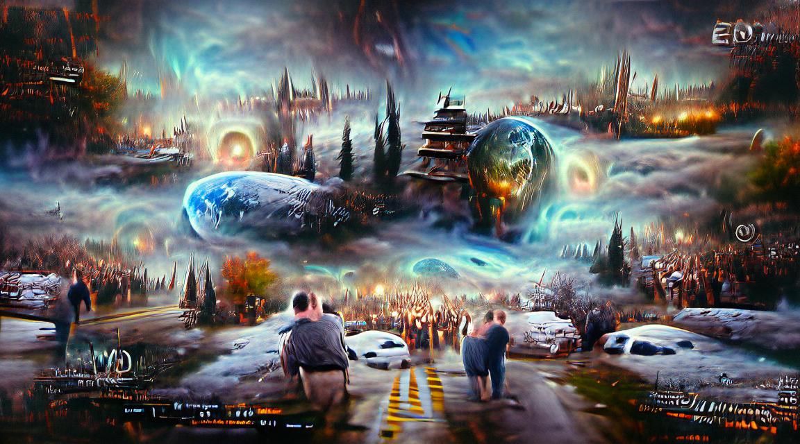 Apocalyptic Oil Painting in Ethereal Fantasy Style
