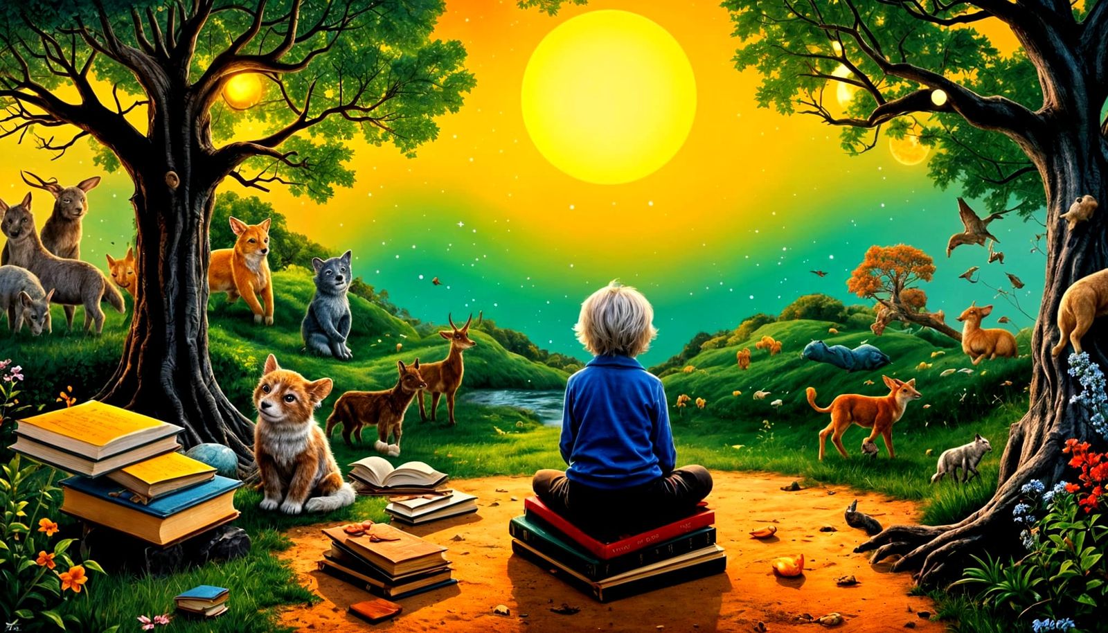 Harmonious World: Animals, Nature, and Astronomy