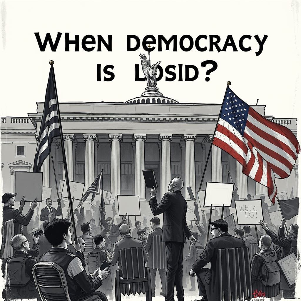 Surreal Dystopian Cityscape in 2025