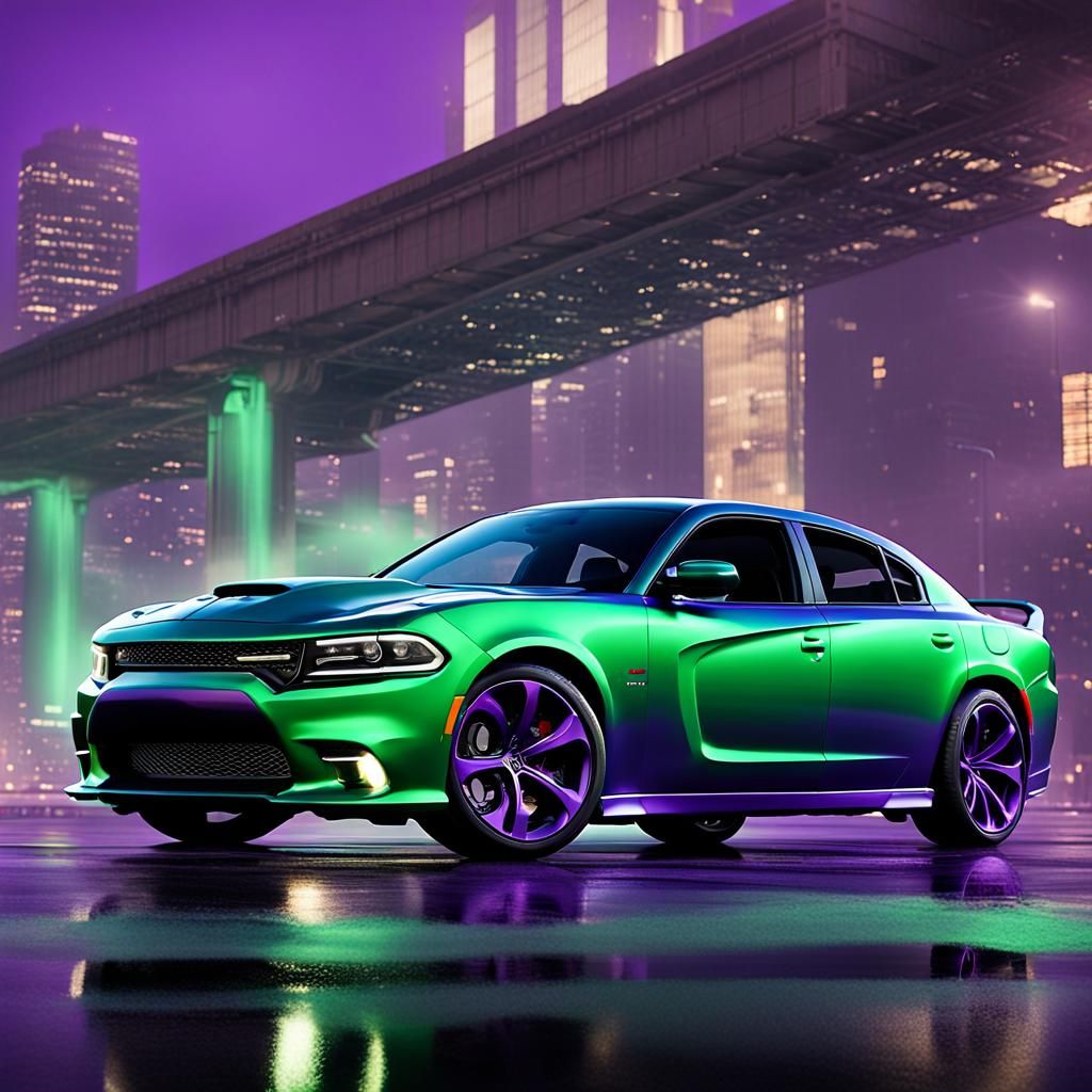 Purple Dodge Charger Scat Pack Concept Art