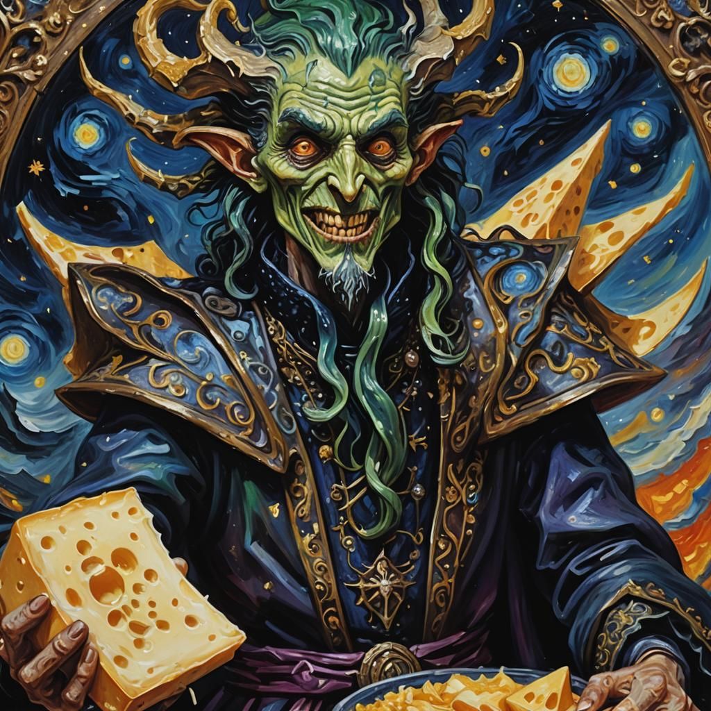 Sheogorath: Daedric Prince of Madness in Oil Painting