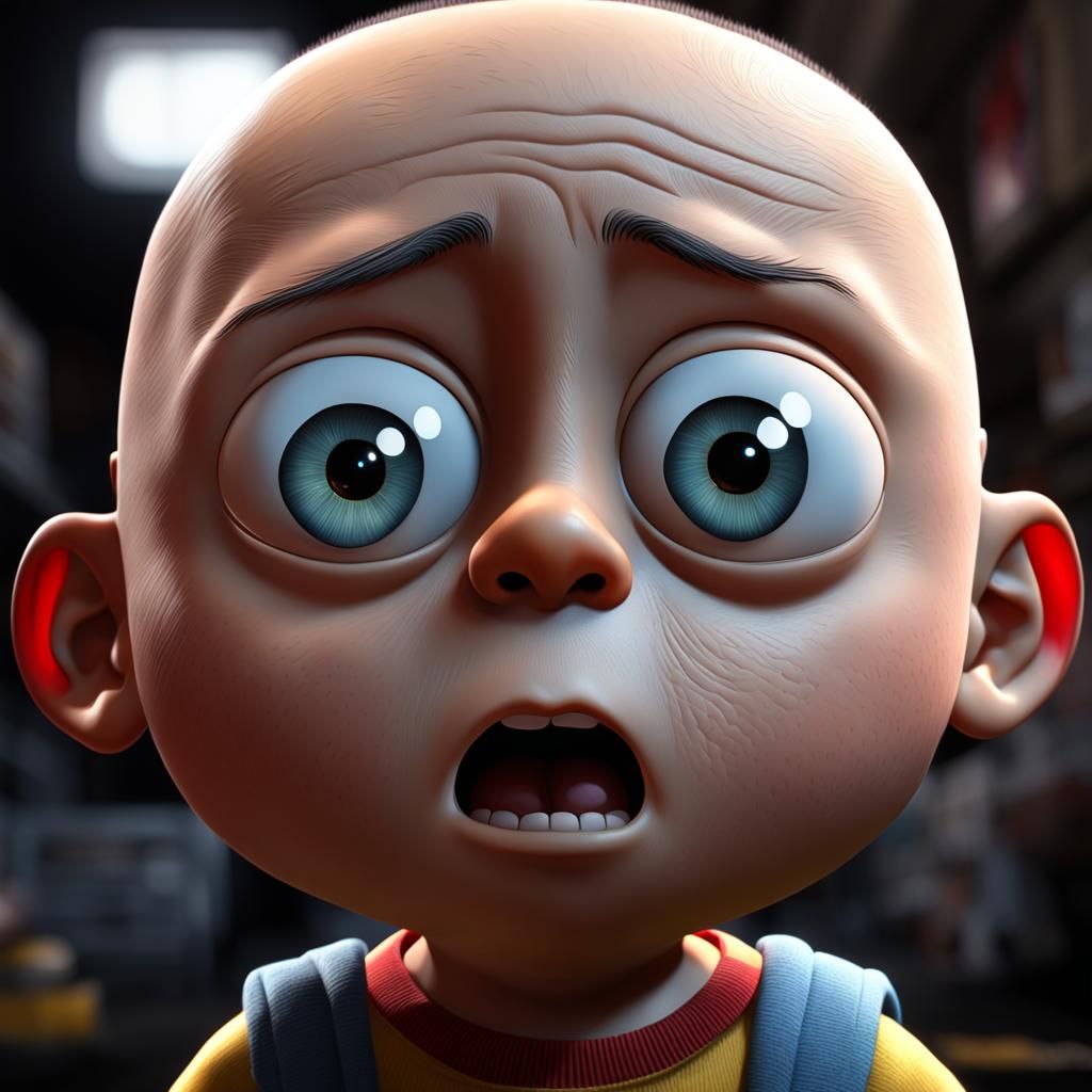 Hyperrealistic 4K Stewie Griffin Render
