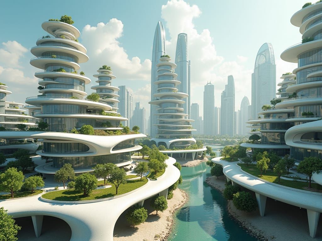 Futuristic Lima Rebuilt After Earthquake, Sustainable Archit...