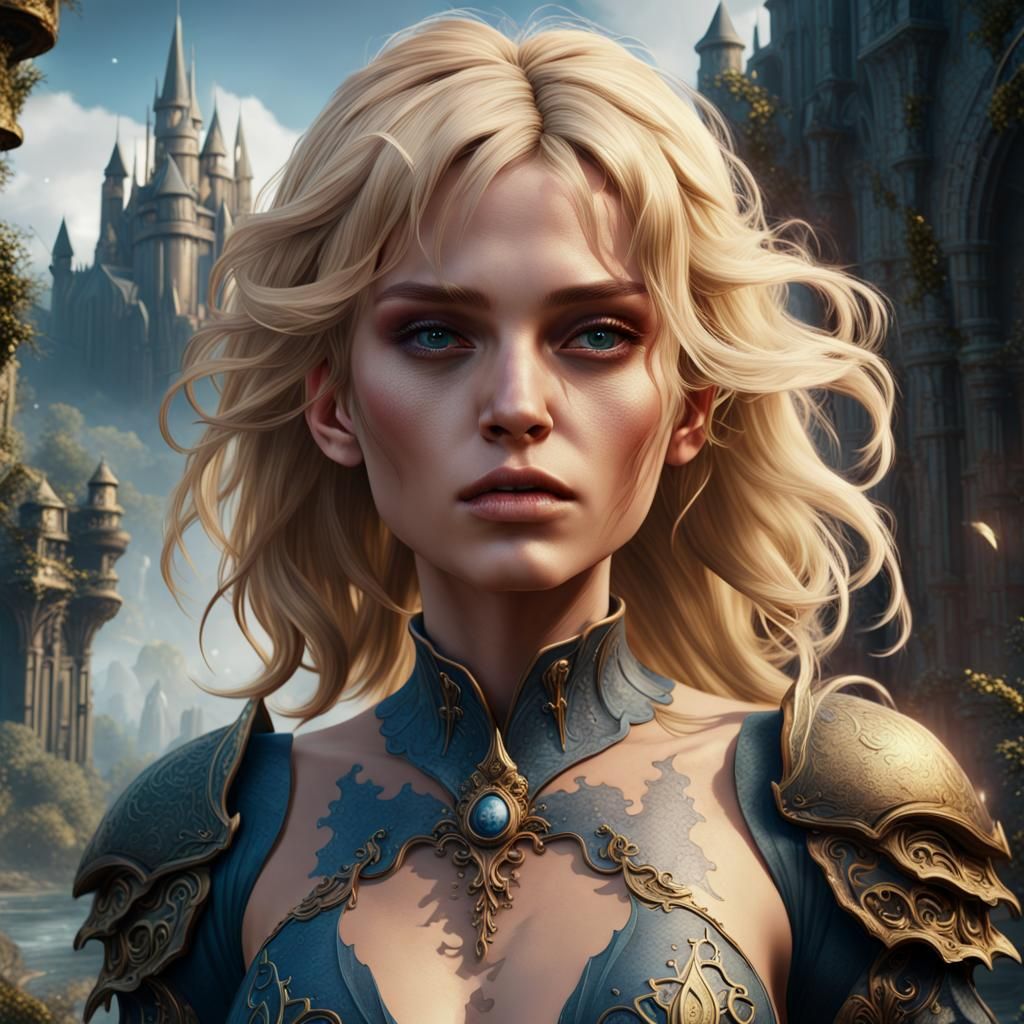 Fantasy Portrait of a Young Blonde Woman