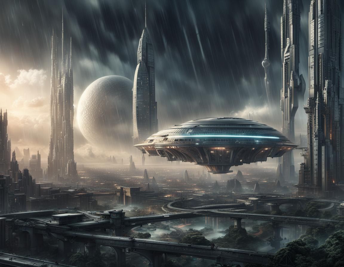 Technological Space Age Breakthrough in Digital Matte Painti...