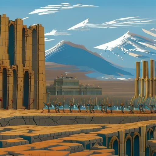 Epic Battle at Persepolis Palace