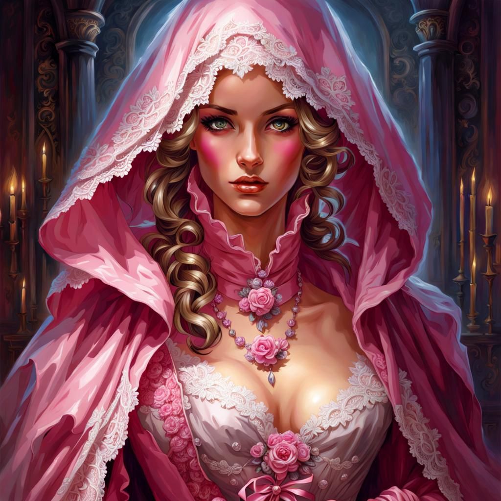 Victorian Mistress in Lace with Dynamic Lighting