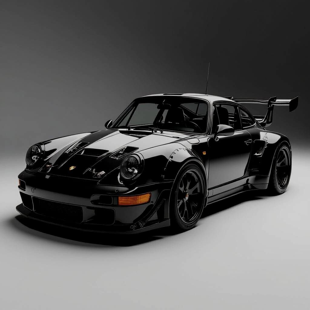 Black and White Mech Porsche GT3RS