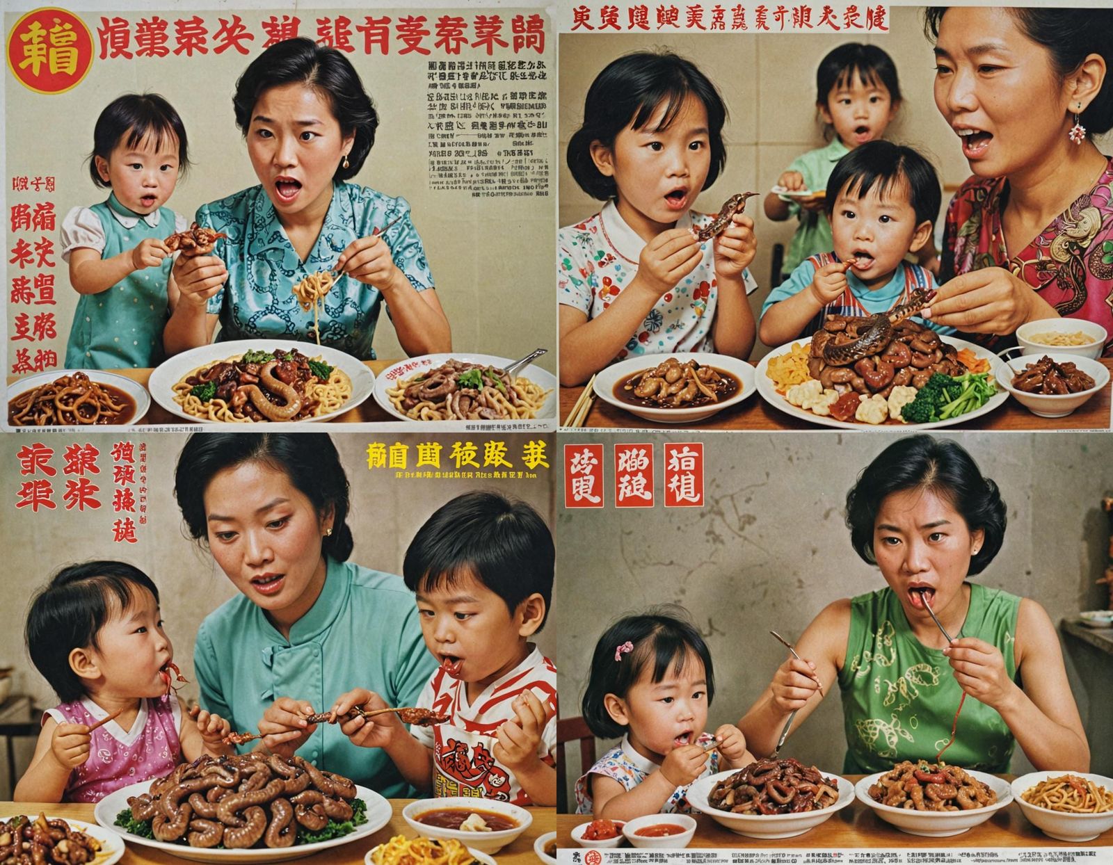 Vintage Hong Kong Food Advert: Snake Meat Feast