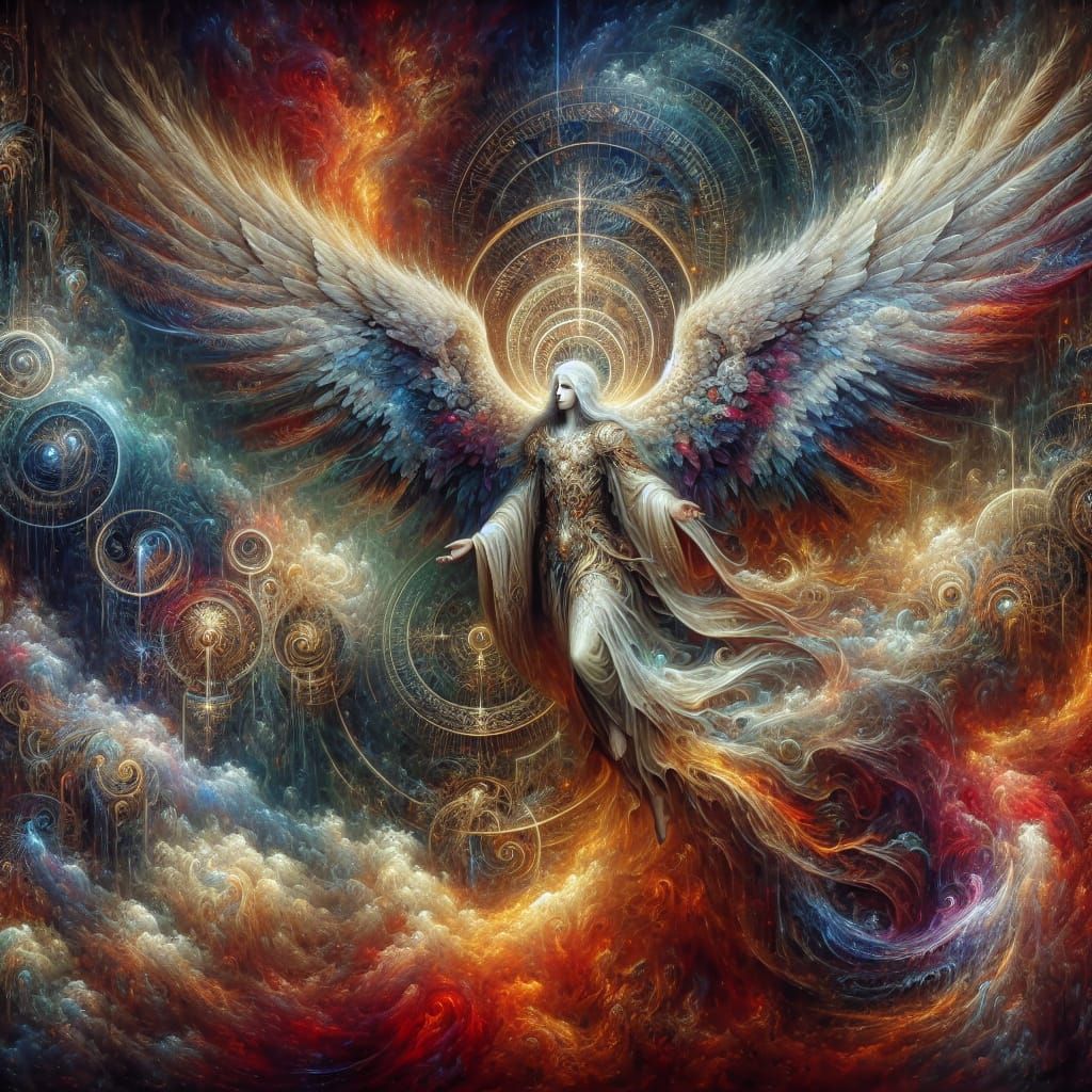Archangel Zachariel: Fantasy Concept Art in 8K