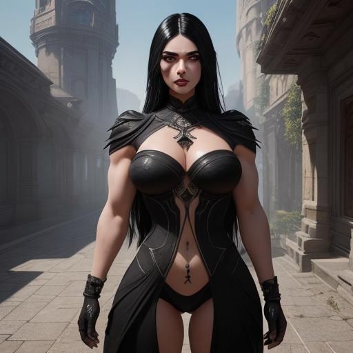 Fantasy Portrait of a Muscular Woman in Unreal Engine 5